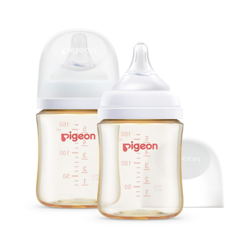 Pigeon Softouch BPP Nursing Bottle PPSU 160ml (Twin Pack) - Logo - Bundle of 2